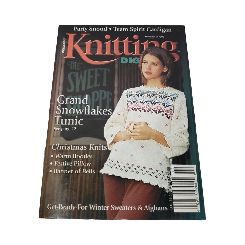 Knitting Digest Magazine November 1997 Christmas Holiday Patterns Vintage 90s